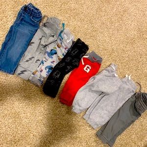 8 pairs toddler boy pants lot